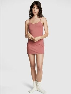 PINK Victoria's Secret Stretch Cotton Cami Sleep Dress